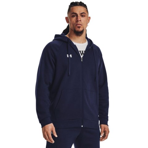 Bluza męska Under Armour Rival Fleece FZ Hoodie granatowa 1379767 410 Under Armour Bluza męska Under Armour Rival Fleece FZ Hoodie granatowa 1379767 410 Under Armour