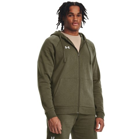 Bluza męska Under Armour Rival Fleece FZ Hoodie khaki 1379767 390 Under Armour Bluza męska Under Armour Rival Fleece FZ Hoodie khaki 1379767 390 Under Armour