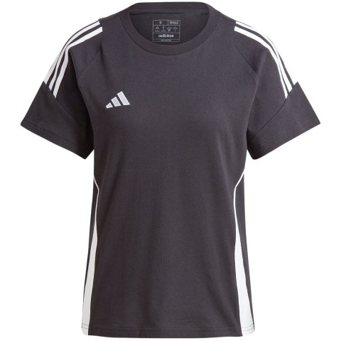 Koszulka damska adidas Tiro 24 Sweat Tee czarna IJ9955 Adidas teamwear Koszulka damska adidas Tiro 24 Sweat Tee czarna IJ9955 Adidas teamwear