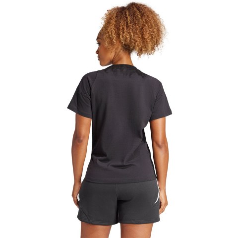 Koszulka damska adidas Tiro 24 Sweat Tee czarna IJ9955 Adidas teamwear Koszulka damska adidas Tiro 24 Sweat Tee czarna IJ9955 Adidas teamwear