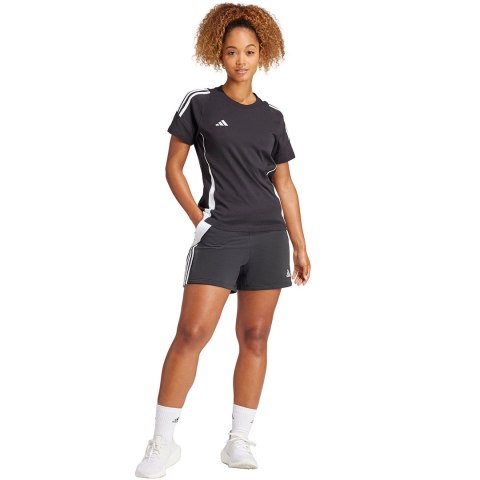 Koszulka damska adidas Tiro 24 Sweat Tee czarna IJ9955 Adidas teamwear Koszulka damska adidas Tiro 24 Sweat Tee czarna IJ9955 Adidas teamwear