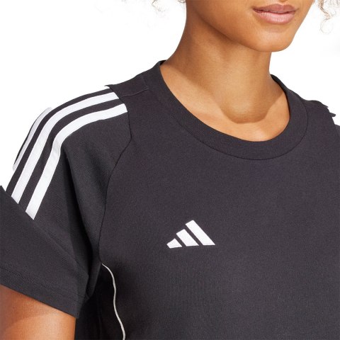 Koszulka damska adidas Tiro 24 Sweat Tee czarna IJ9955 Adidas teamwear Koszulka damska adidas Tiro 24 Sweat Tee czarna IJ9955 Adidas teamwear