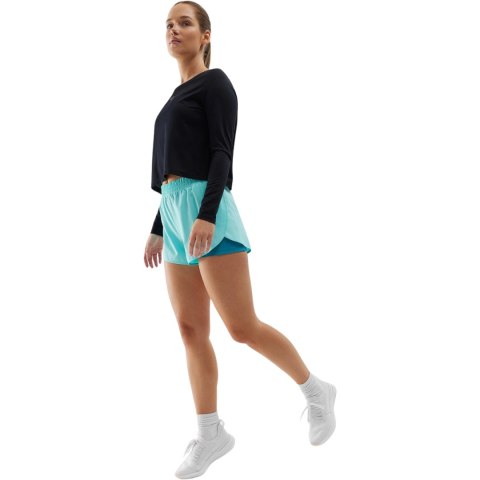 Koszulka damska longsleeve 4F F218 głęboka czerń 4FWSS24TFLOF218 20S 4F