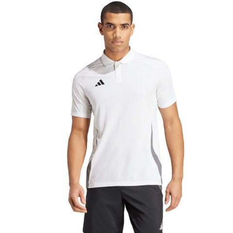 Koszulka męska adidas Tiro 24 Competition Polo biała IR7565 Adidas teamwear Koszulka męska adidas Tiro 24 Competition Polo biała IR7565 Adidas teamwear
