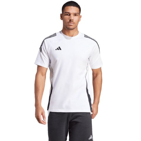 Koszulka męska adidas Tiro 24 Sweat biała IR9353 Adidas teamwear Koszulka męska adidas Tiro 24 Sweat biała IR9353 Adidas teamwear