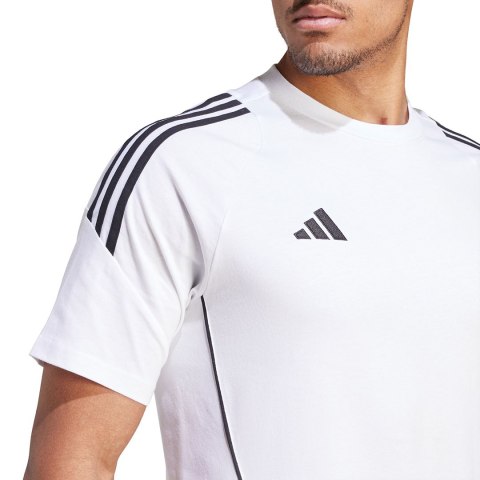 Koszulka męska adidas Tiro 24 Sweat biała IR9353 Adidas teamwear Koszulka męska adidas Tiro 24 Sweat biała IR9353 Adidas teamwear