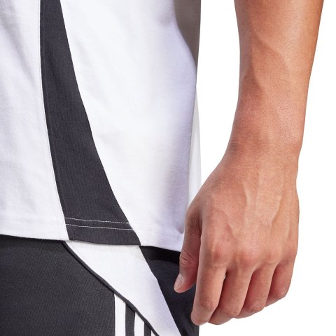 Koszulka męska adidas Tiro 24 Sweat biała IR9353 Adidas teamwear Koszulka męska adidas Tiro 24 Sweat biała IR9353 Adidas teamwear