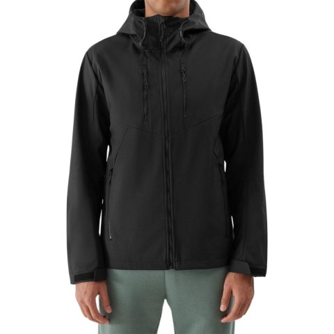 Kurtka męska softshell 4F M224 głęboka czerń 4FWSS24TSOFM224 20S 4F