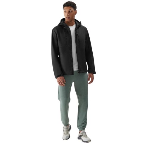 Kurtka męska softshell 4F M224 głęboka czerń 4FWSS24TSOFM224 20S 4F
