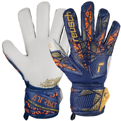 Rękawice bramkarskie Reusch Attrakt Grip niebieskie 5470815 4410 Reusch Rękawice bramkarskie Reusch Attrakt Grip niebieskie 5470815 4410 Reusch