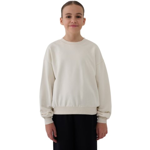 Bluza dla dziewczynki 4F F1479 kremowa 4FJWSS25TSWSF1479 12S 128cm 4F