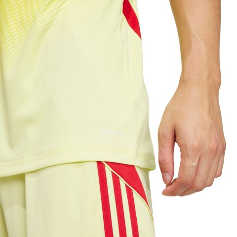 Koszulka bramkarska męska adidas Tiro 25 Competition Short Sleeve limonkowo-czerwona JN2016 2XL Adidas teamwear