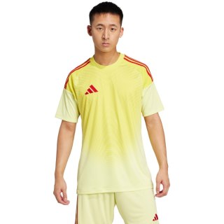 Koszulka bramkarska męska adidas Tiro 25 Competition Short Sleeve limonkowo-czerwona JN2016 XL Adidas teamwear