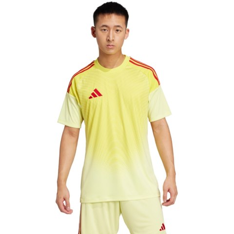 Koszulka bramkarska męska adidas Tiro 25 Competition Short Sleeve limonkowo-czerwona JN2016 XL Adidas teamwear