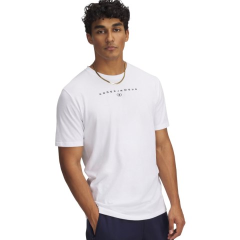 Koszulka męska Under Armour Stacked Logo SS biała 6000211 100 2XL Under Armour