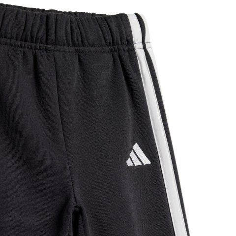 Dres dla dzieci adidas Essentials Joggers 3 Stripes Fleece Hoodie czarny JD6484 68 Adidas