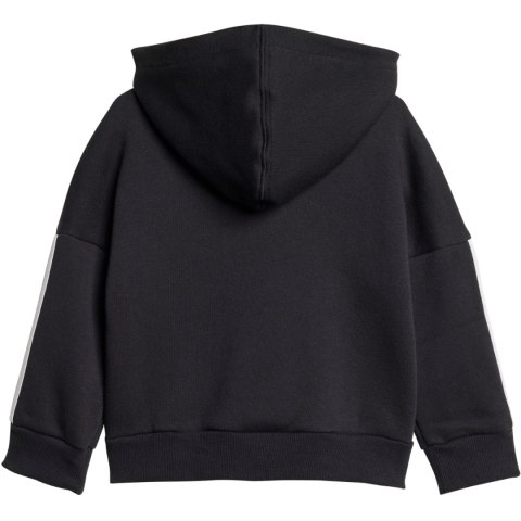 Dres dla dzieci adidas Essentials Joggers 3 Stripes Fleece Hoodie czarny JD6484 74 Adidas