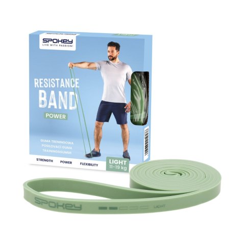 Guma Fitness Spokey Power Light GN jasnozielona 941957 Spokey
