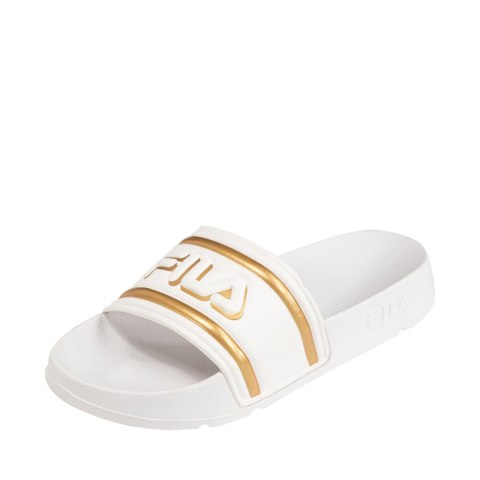Klapki damskie Fila Morro Bay Logo biało-złote FFW0102 13069 37 Fila