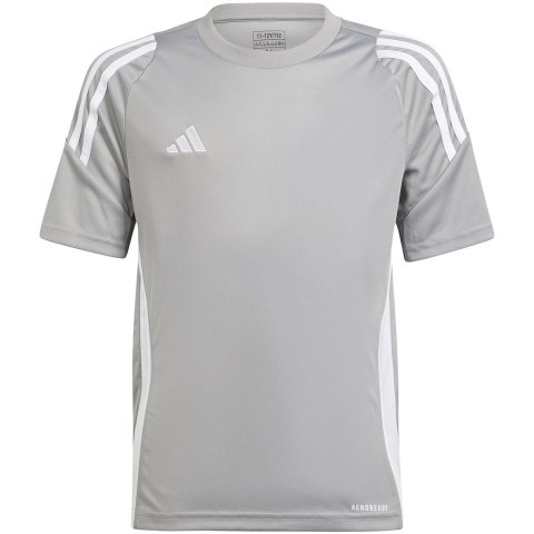 Koszulka dla dzieci adidas Tiro 24 Jersey szara IS1031 Adidas teamwear Koszulka dla dzieci adidas Tiro 24 Jersey szara IS1031 Adidas teamwear