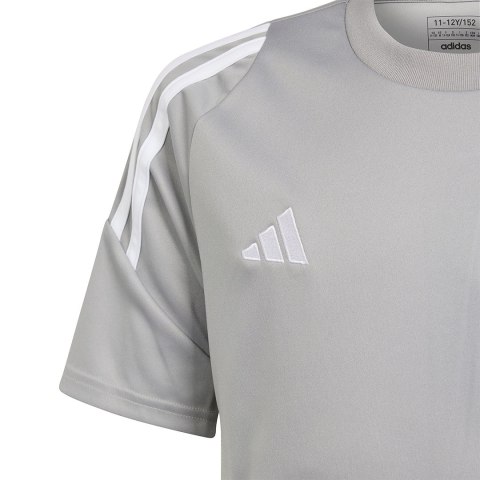 Koszulka dla dzieci adidas Tiro 24 Jersey szara IS1031 Adidas teamwear Koszulka dla dzieci adidas Tiro 24 Jersey szara IS1031 Adidas teamwear