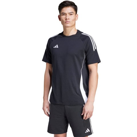 Koszulka męska adidas Tiro 24 Sweat czarna IJ9954 Adidas teamwear Koszulka męska adidas Tiro 24 Sweat czarna IJ9954 Adidas teamwear