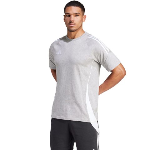 Koszulka męska adidas Tiro 24 Sweat szara IR9348 Adidas teamwear Koszulka męska adidas Tiro 24 Sweat szara IR9348 Adidas teamwear