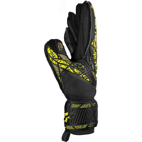 Rękawice bramkarskie Reusch Attrakt Infinity Finger Support czarno-żółte 5470710 7739 Reusch Rękawice bramkarskie Reusch Attrakt Infinity Finger Support czarno-żółte 5470710 7739 Reusch