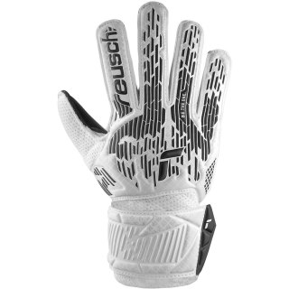 Rękawice bramkarskie Reusch Attrakt Solid Junior biało-czarne 5472016 1101 Reusch