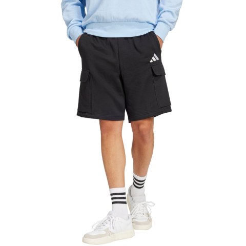 Spodenki męskie adidas Essentials Feelcozy Fleece Cargo czarne JE3869 M Adidas