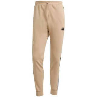 Spodnie męskie adidas Essentials 3-Stripes Fleece beżowe JX0712 S Adidas