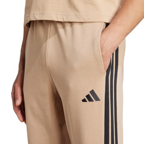 Spodnie męskie adidas Essentials 3-Stripes Fleece beżowe JX0712 S Adidas