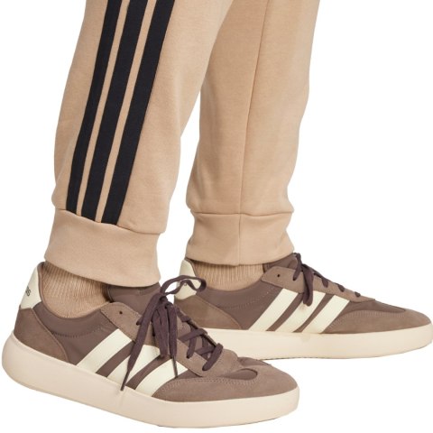 Spodnie męskie adidas Essentials 3-Stripes Fleece beżowe JX0712 S Adidas