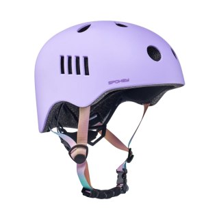 Kask rowerowy Spokey Pumptrack 48-52 cm fioletowy 944779 Spokey