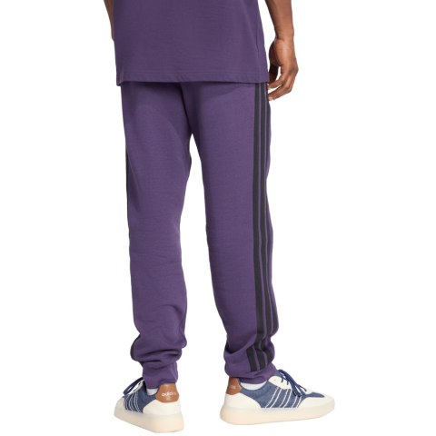 Spodnie męskie adidas Essentials 3-Stripes Fleece fioletowe JX0750 S Adidas