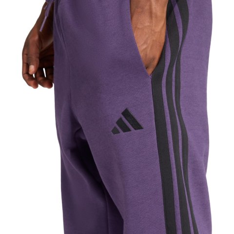Spodnie męskie adidas Essentials 3-Stripes Fleece fioletowe JX0750 S Adidas