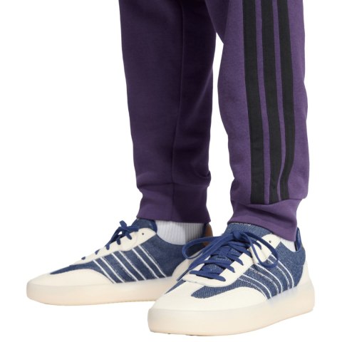 Spodnie męskie adidas Essentials 3-Stripes Fleece fioletowe JX0750 S Adidas
