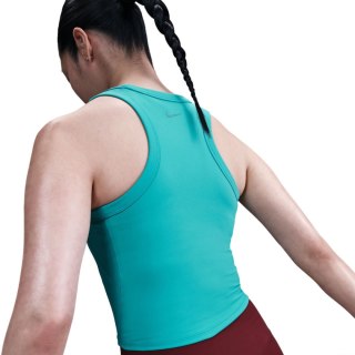 Koszulka damska Nike Dri-Fit One Fitted Crop turkusowa FN2806 345 XL Nike