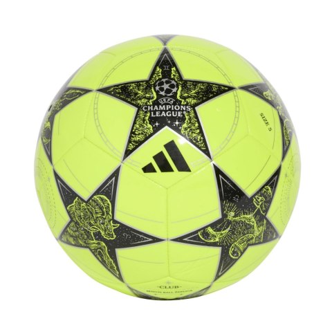 Piłka nożna adidas UCL Club 25/26 League Stage żółto-czarna JP1537 5 Adidas teamwear