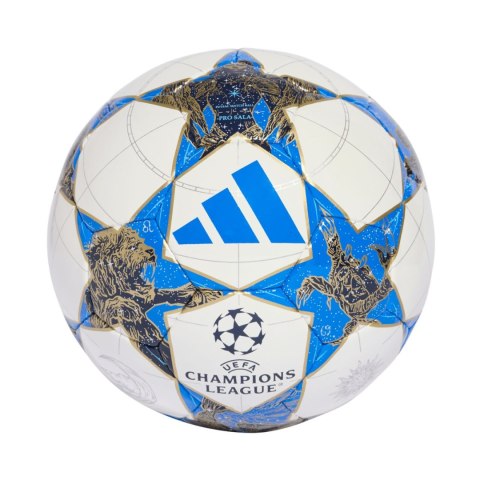 Piłka nożna adidas UCL Pro Sala 25/26 League Stage biało-niebiesko-złota JP1546 FUTS Adidas teamwear