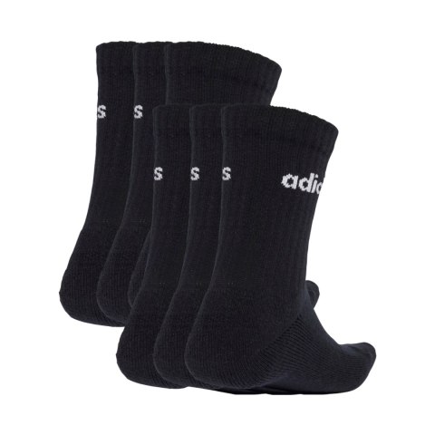 Skarpety adidas Linear Crew Socks Cushioned 6 Pair Pack czarne JL6094 34-36 Adidas