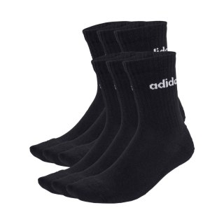 Skarpety adidas Linear Crew Socks Cushioned 6 Pair Pack czarne JL6094 43-45 Adidas