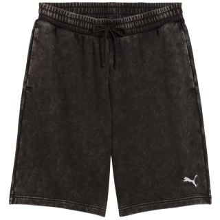 Spodenki męskie Puma Ess Elevated Relaxed Wash czarno-szare 688052 01 L Puma