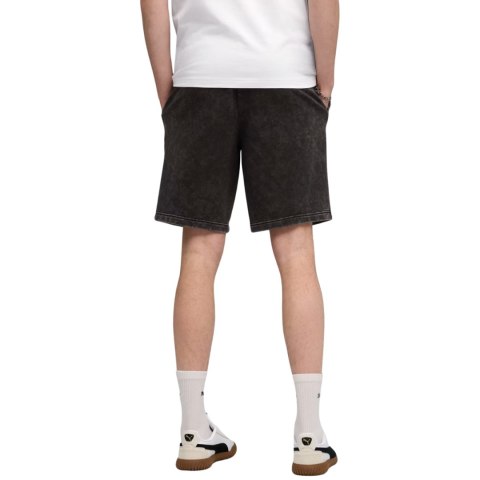 Spodenki męskie Puma Ess Elevated Relaxed Wash czarno-szare 688052 01 S Puma