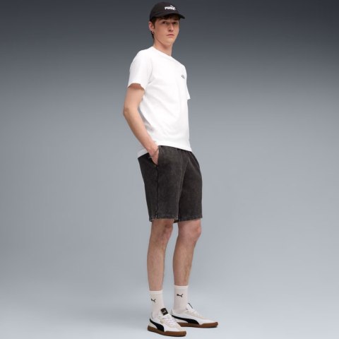 Spodenki męskie Puma Ess Elevated Relaxed Wash czarno-szare 688052 01 S Puma