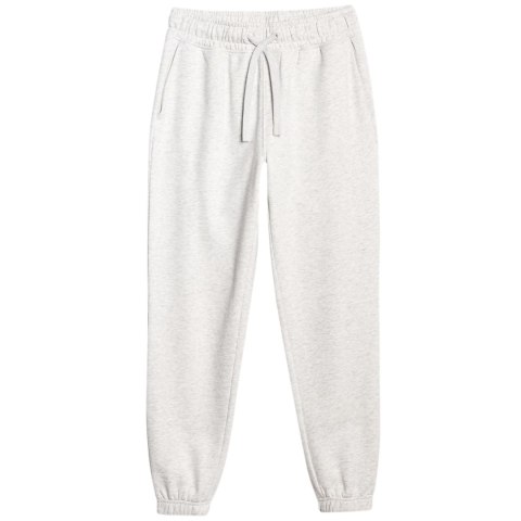 Spodnie damskie 4F CAS F1138 chłodny jasny szary melanż 4FWMM00TTROF1138 27M XL 4F