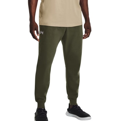 Spodnie męskie Under Armour Rival Fleece Joggers oliwkowe 1379774 390 2XL Under Armour