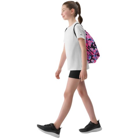 Komplet dla dziewczynki 4F koszulka, spodenki, worek F082 głęboka czerń 4FJWAW25TAPSF082 20S 158-164cm 4F