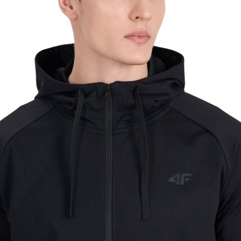 Bluza męska 4F FNK M654 głęboka czerń 4FWMM00TFSWM654 20S 2XL 4F