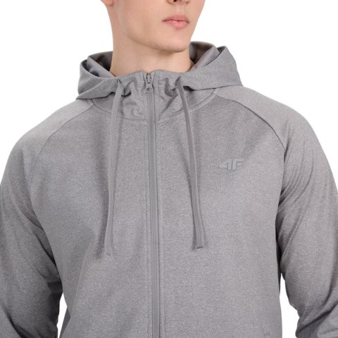 Bluza męska 4F FNK M654 szary melanż 4FWMM00TFSWM654 25M L 4F
